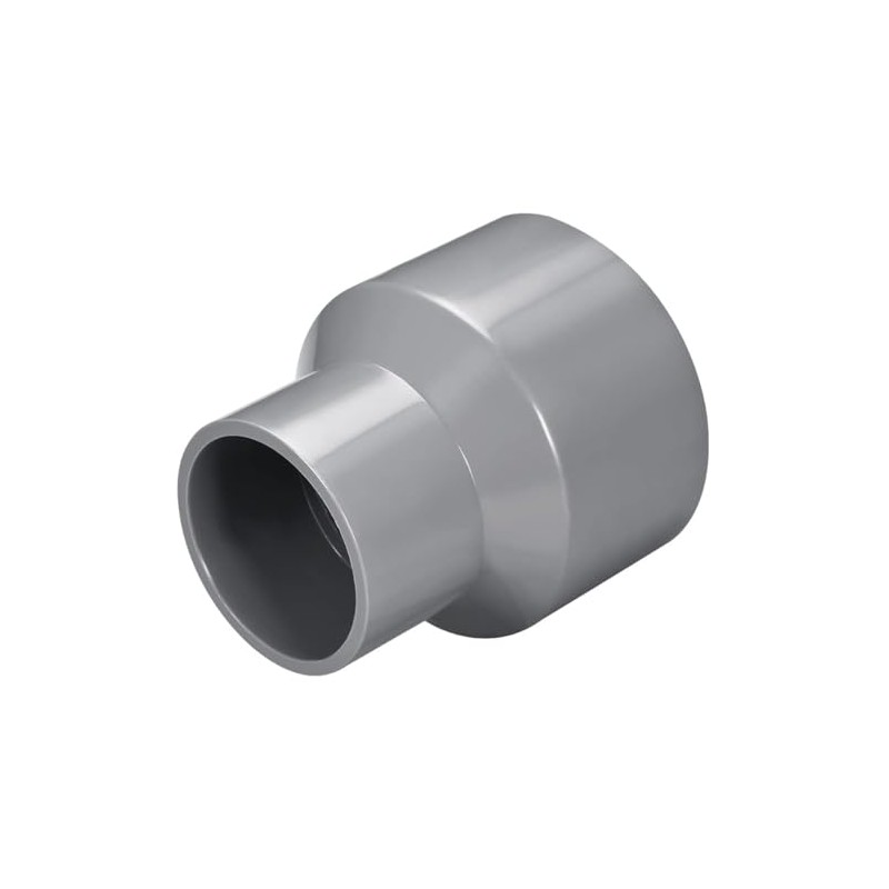 TOP-VIGOR 2Pcs PVC DWV Reducing Coupling, 50mm x 75mm Socket