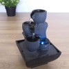 Zen Light Kini Indoor Fountain with Pump and LED Light,