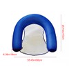 U Seat Inflatable Pool Lounger with Comfortable Sling Seat Folding