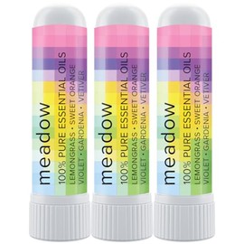 MOXE Meadow Nasal Stick | Edens Garden + Floral Bouquet | Lemongrass, Sweet Orange, Violet, Gardenia, & Vetiver Oil | Aromatherapy Inhaler with 100% Pure Essential Oils, Made in USA (3 Pack)