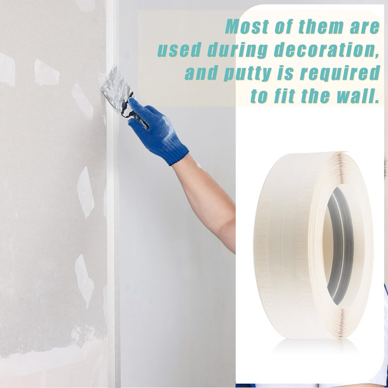 Pangda 200 Feet by 2 Inch Reinforced Corner Drywall Tape