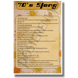 70's Slang - New Humor Poster