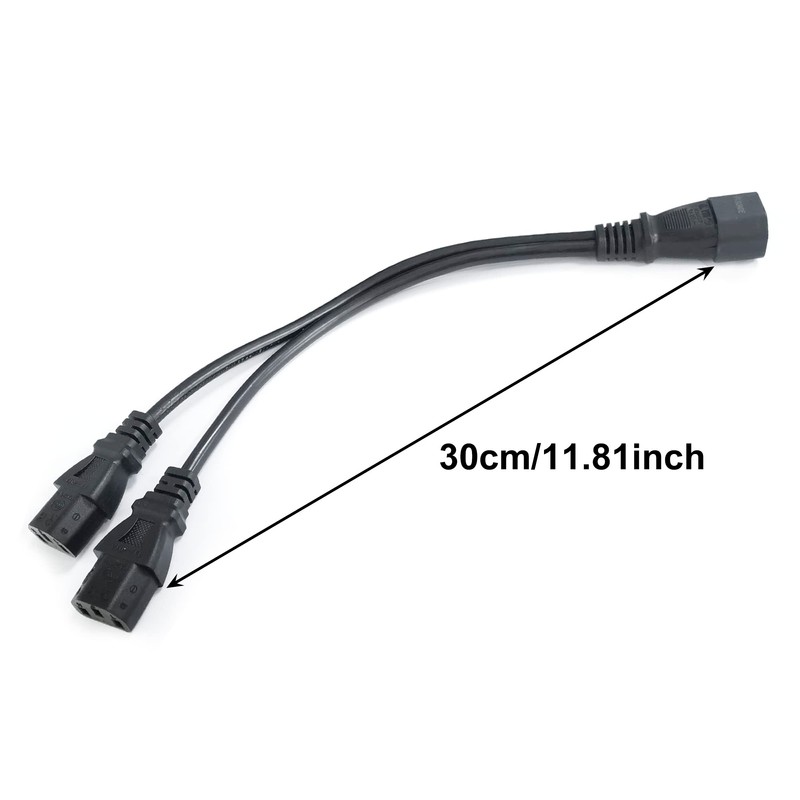 UPS Server C14 to 2 x C13 Y Splitter Adapter