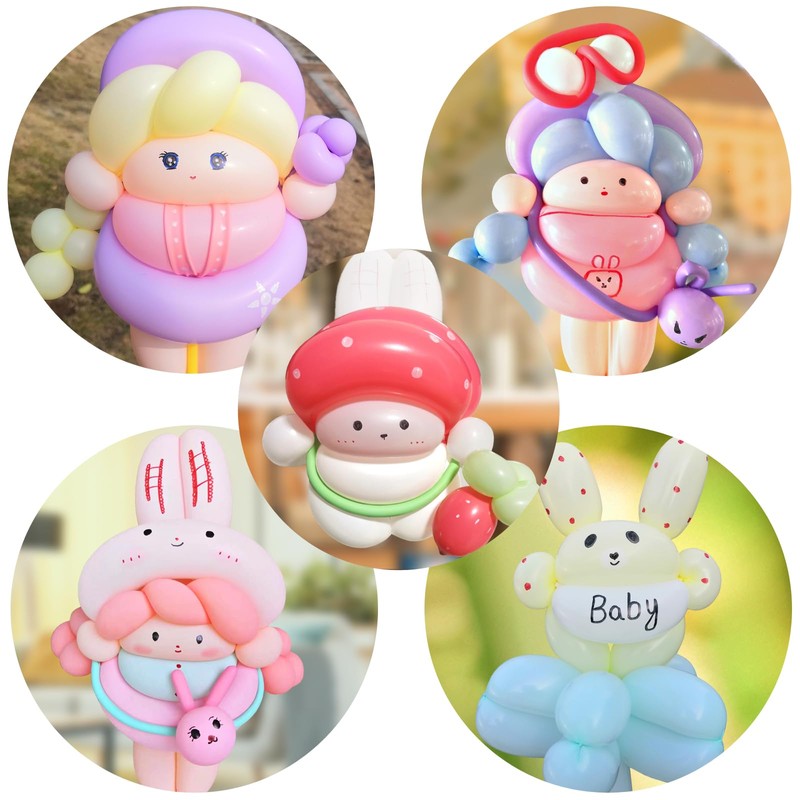 Colourful 260Q Modelling Balloons: 200 Magic Balloons for Creative Shaping