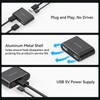 XPTSFDU 4K120Hz DisplayPort to Dual Displayport Splitter for Dual Monitors