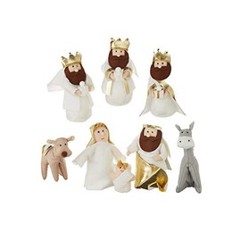 RAZ Imports 2021 Oh Holy Night 7.25-inch Nativity Figurine, Set of 8