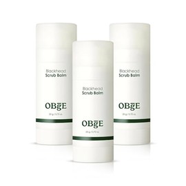OBgE- Bálsamo exfoliante para puntos negros (0,7 oz), paquete de 3: barra exfoliante humectante para eliminar puntos negros y minimizar los poros