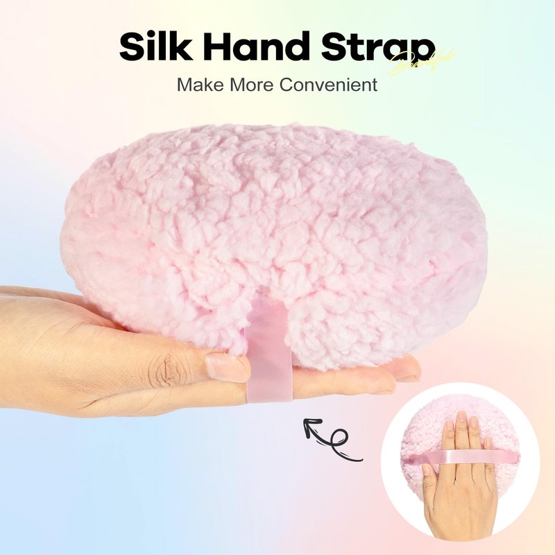 Oopoto Large Body Powder Puff for Dusting Powder, Women Powder