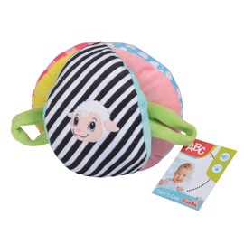 Simba ABC 104010195 Baby Grasping Ball with Various Patterns, 16 cm, Suitable from the First Months of Life
