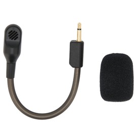 Detachable Microphone, Replacement Microphone for Detachable Gaming Headset 3.5mm Jack Microphone Boom with Noise Cancellation 3.5mm Plug 2-Pin Mono Microphone for BlackShark V2