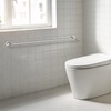 48 Inch Extra Long Chrome Stainless Steel Shower Grab Bar,