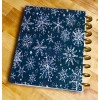 Handmade Xmas Chalkboard Snowflake Front/Back Cover Set 4 use w