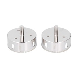 2 Pcs Hole Saw Drill Bit Coating Uniformity Wearproof Incision Design Glass Hole Opener for Griotte