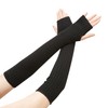 Gisimo 100% Merino Wool Arm Warmers Long Fingerless Gloves Knit