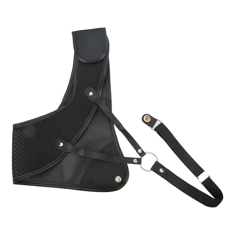 Archery Chest Guard Black PET And Cowhide Hunting Chest Protector