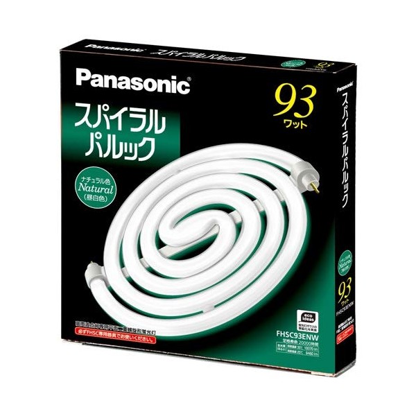 Panasonic FHSC93ENW 93 Shape Spiral Purook Fluorescent Light, Natural Color (Daylight White)