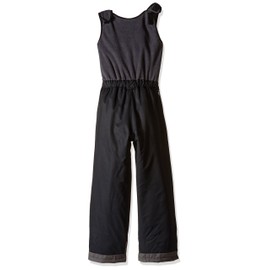 Arctix Kids Limitless Fleece Top Bib Overalls, Black, Large