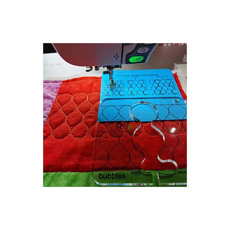 YICBOR Bubble Border Template for Quilting Fits Inside FMQ Grip