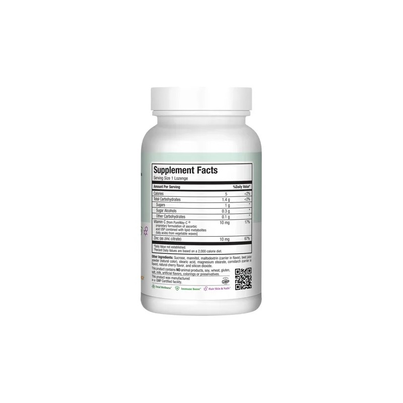 Pastillas De Zinc Maxi-health Con Citrato 10 Mg
