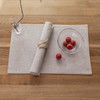 Demetex Reversible Placemat, Made of Fabric, Cotton, Linen, Stylish, Nordic
