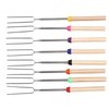 8Pcs Telescoping Extendable Marshmallow Roasting Sticks Marshmallow Sticks Kit Extending