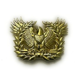 Warrant Officer Eagle Rising Traditional Belt Buckle (Shiny Gold)