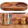 Salt and Pepper Mill Tray Wood Pepper and Salt Mill