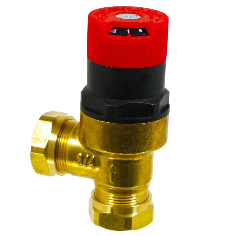 SPARES2GO 22mm Automatic Bypass Valve Boiler Pressure ABV Auto 50L