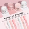 Modelones Dip Powder Nail Kit, 4 Colors Clear Nude White