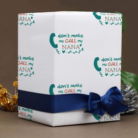 Azeeda 5 x A1 'Zwing mich nicht, Oma anzurufen' Geschenkverpackung/Papierrolle (GI00090896)