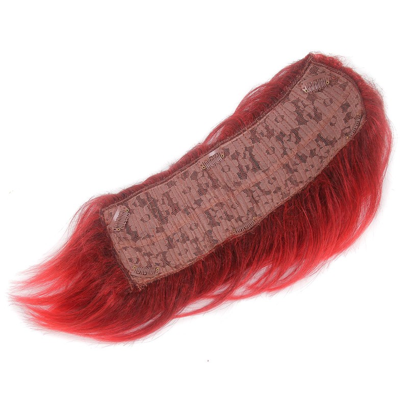 H&Bwig Men's Punk Mohawk Spiky Wig - Red/Black & Multicolor