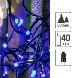 Hellum 560442 Indoor/Outdoor 40LAMP Green – Decoration lighting (40 Lamp (S) (S) LED, Blue, Green, 10 cm, Indoor/Outdoor)