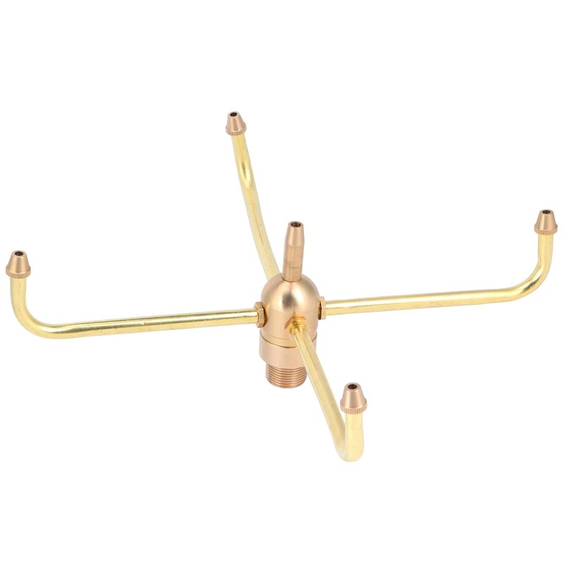Water Fountain Nozzle,G1/2 Female Thread G3/4 Male Thread,4 Arm Rotate