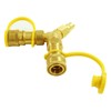 MCAMPAS 3/8'' Y Splitter Natural Gas Quick Connect Adapter,Suitable for