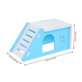 Totority Hamster Hideout Small Animal House Cozy Resting Shelter for Hamsters Rats Guinea Pigs Cage Accessory with Smooth Edges and Color for Year Comfort