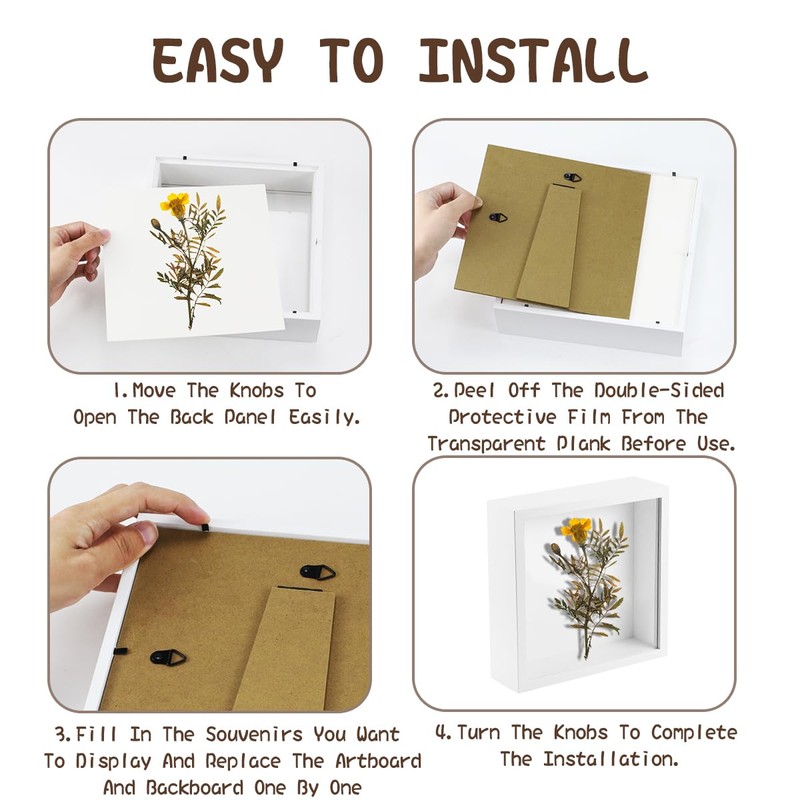 TENGYIF 3D Picture Frame for Filling, 3D Picture Frame, Deep