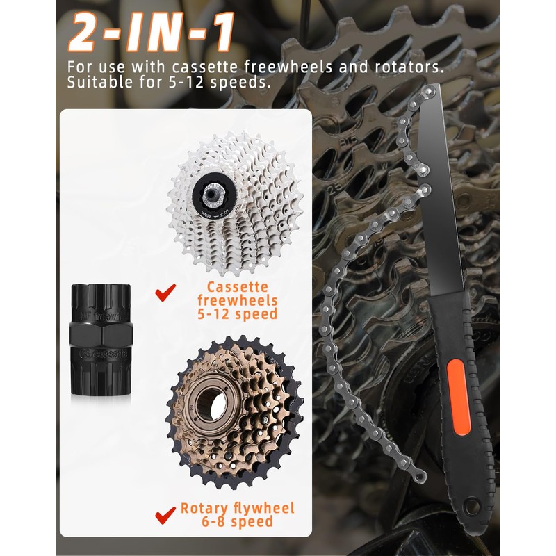 Huifoo Chain Whip, Sprocket Puller, Coil Puller Kit, 2 in