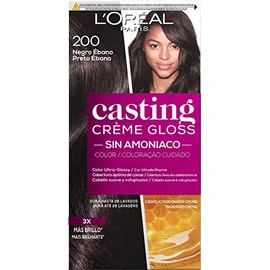 LOreal Paris Casting Creme Gloss BaÃ±o De Color 200 Negro Ãbano