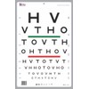 HOTV Optotype Eye Chart with Red/Green Bar Visual Acuity Test