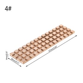 Pure Copper Heatsink 67mm x 18mm x 4mm Cooling Heatsink Pad Set for M.2 SSD (Pure Copper 4mm)