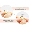 Aretes de Aro con Zirconia Cúbica para Mujer – Uplayteck