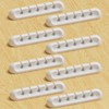 USB Cable Organizer Clips Cord Holder,8 Packs (5-Slots) White Self