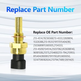 Engine Coolant Temperature Sensor 213-4514 213-4333 Compatible with Chevy Avalanche Impala Trailblazer Suburban Express Silverado GMC Envoy Sierra Yukon Savana Saturn
