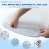 QUTOOL Gel Memory Foam Pillows, Ventilated Bed Pillow for Neck