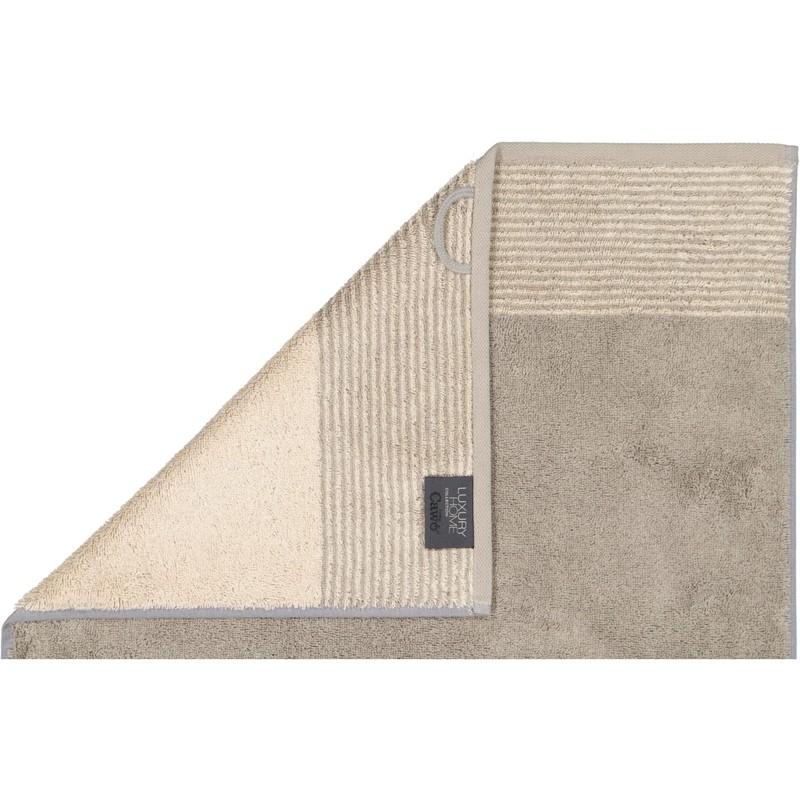 Cawo Two-Tone Guest Towel - Graphite - 30x50