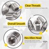 Ziranee M6 Threaded Inserts for Wood, 100 Pcs Threaded Insert