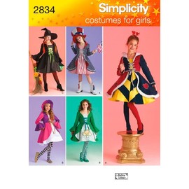 Simplicity Sewing Pattern 2834 Girl Costumes, A (7-8-10-12-14)