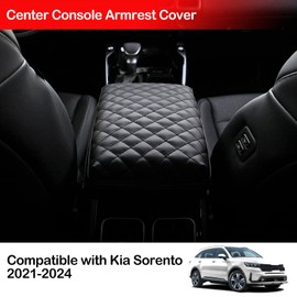 Car Center Console Armrest Cover Compatible with K i a Sorento 2021-2024 Interior Accessories, Armrest Pad Seat Box Cover Protector