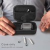 Hard Hearing Aid Case Shockproof Storage Bag with Mesh Pocket,