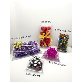 Durapak Supplies 48 PCS 7 x 5 x 1-1/2" Plastic PVC Pillow Box Party Wedding Favor Retail Packaging Display